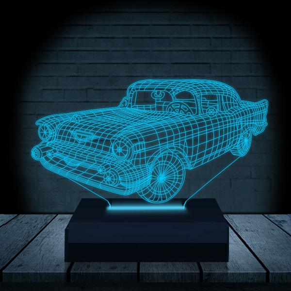 Imagem de Luminária Led 3D  Carro  Abajur  Presente Criativo Decoração