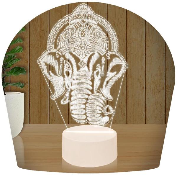 Imagem de Luminária Led 3D Elefante India 3 