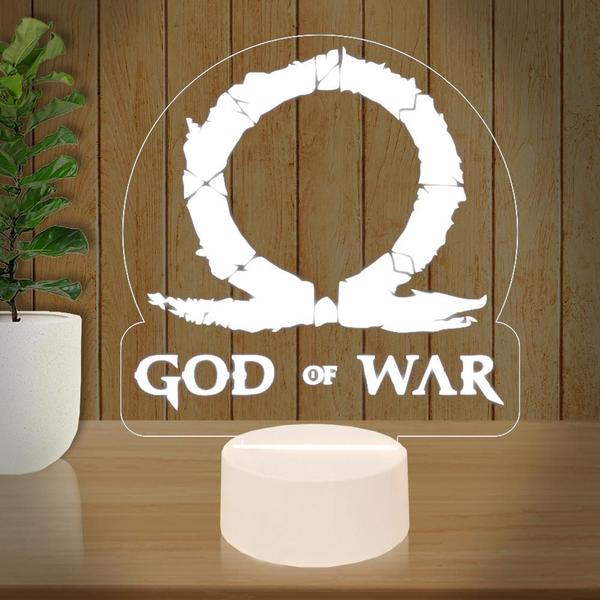 Imagem de Luminária Led 3D God Of War GOW Abajur