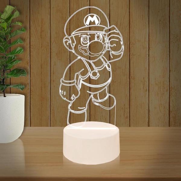 Imagem de Luminária Led 3D Mario Bros Abajur 2