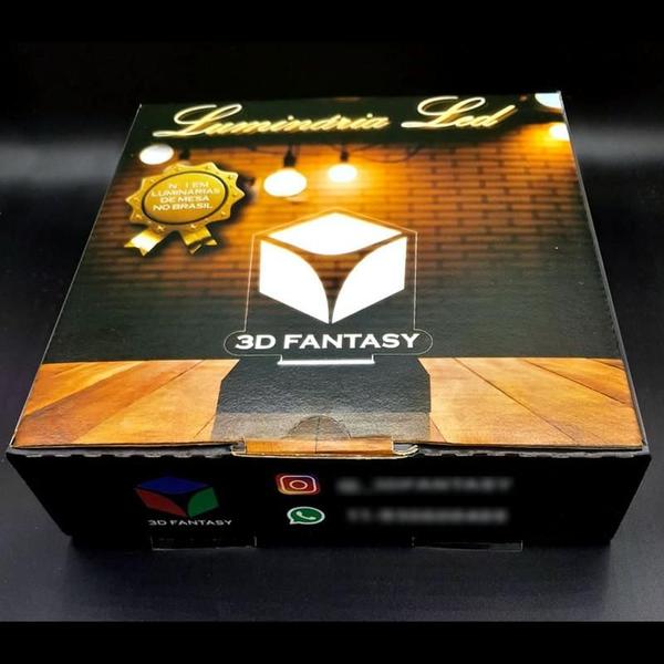 Luminária Led 3d NY Giants Futebol Americano Abajur - 3D Fantasy Imagem de Luminária Led 3d NY Giants Futebol Americano Abajur