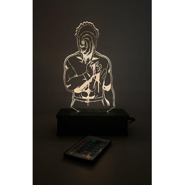 Imagem de Luminaria Led 3d, Obito, Naruto, Anime, Geek, 16 Cores controle remoto