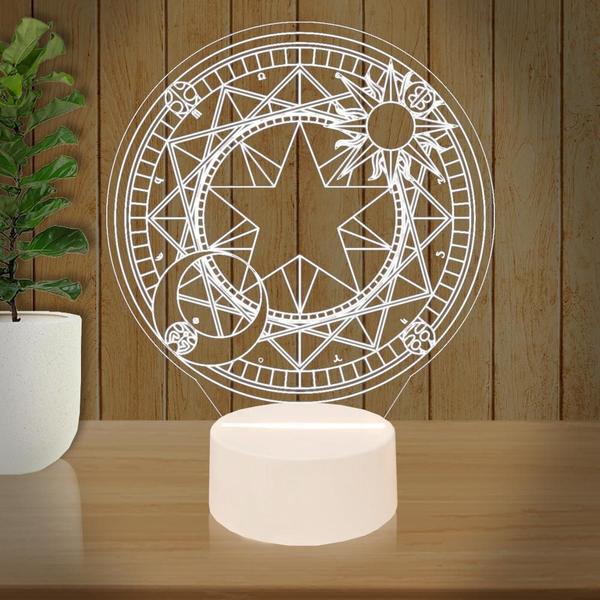 Imagem de Luminária Led 3D Signo Horoscopo 1 