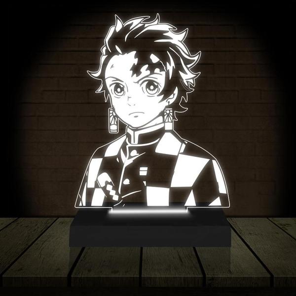 Imagem de Luminária Led 3D Tanjiro Kamado Kimetsu no Yaiba