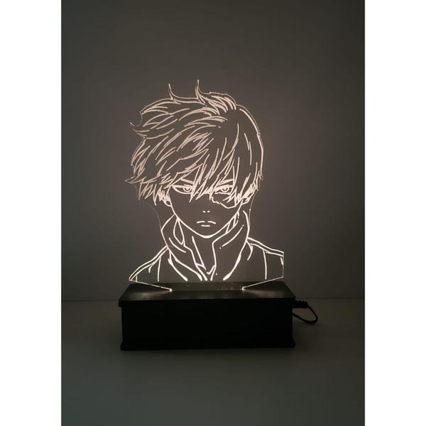 Imagem de Luminaria Led 3d, Todoroki, Anime, Geek, 16 Cores controle remoto