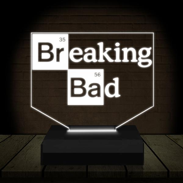 Luminária Led Abajur 3D Breaking Bad - RB Criações Imagem de Luminária Led Abajur 3D Breaking Bad