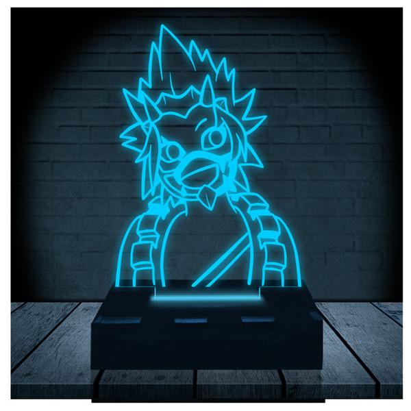 Imagem de Luminária Led Abajur  3D  Kirishima  Boku No Hero