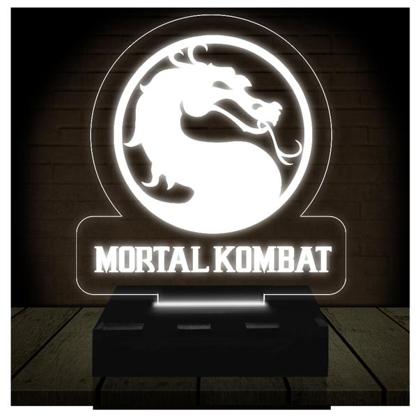 Imagem de Luminária Led Abajur  3D  Mortal Kombat Luta