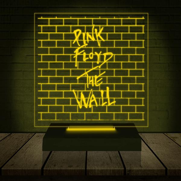 Imagem de Luminária Led Abajur  3D  Pink Floyd Rock  16 Cores + Controle Remoto