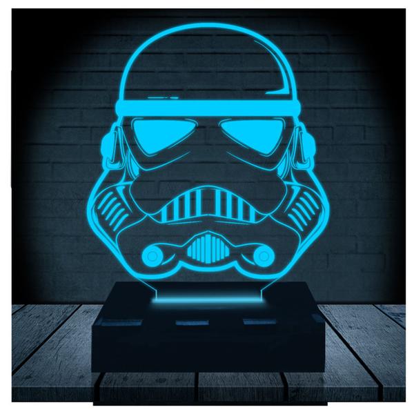 Imagem de Luminária Led Abajur  3D  StormTrooper Star Wars