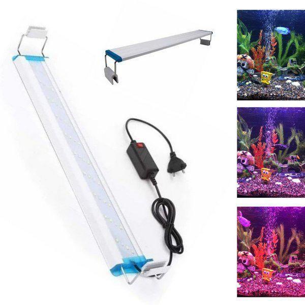 Imagem de Luminária Led Aquário 15W 48Cm A 60Cm 3 Funções De Cores