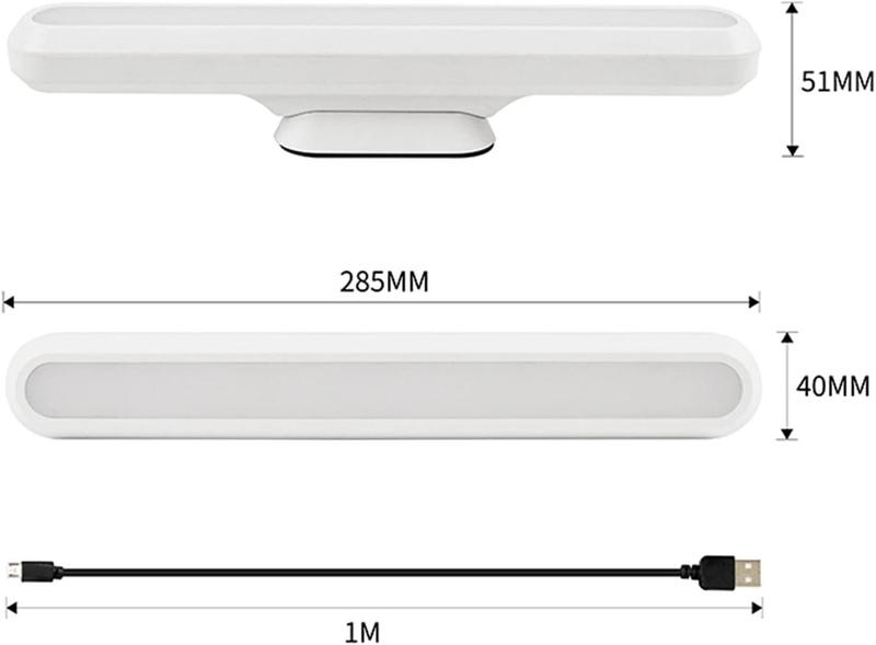 Imagem de Luminaria Led Barra Escritório Recarregável Usb Quarto Cozinha Q-3097