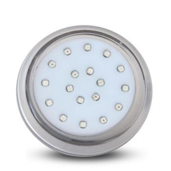 Imagem de Luminária LED de Piscina 18W Corpo Transparente 12V 80mm Rosca de 1/2 Branco Quente 3000K