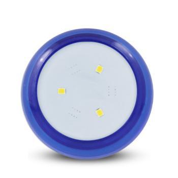 Imagem de Luminária LED de Piscina 4W corpo Azul 12V 63mm rosca de 1/2 Branco Quente 3.000K