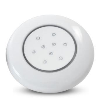 Imagem de Luminária LED de Piscina 9W Corpo Branco 12V 125mm rosca de 1/2 Branco Quente 3.000K