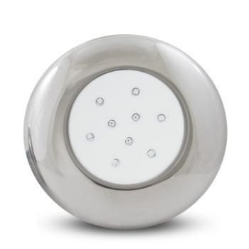 Imagem de Luminária LED de Piscina 9W Corpo de inox 12V 125mm rosca de 1/2 Branco frio 6500K