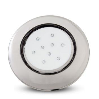 Imagem de Luminária LED de Piscina 9W Corpo Transparente 12V 125mm rosca de 1/2 Branco Quente 3.000K