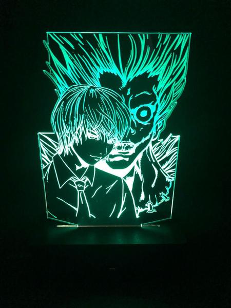 Imagem de Luminária Led, Death Note, Anime, 16 Cores, Decoração, Abajur