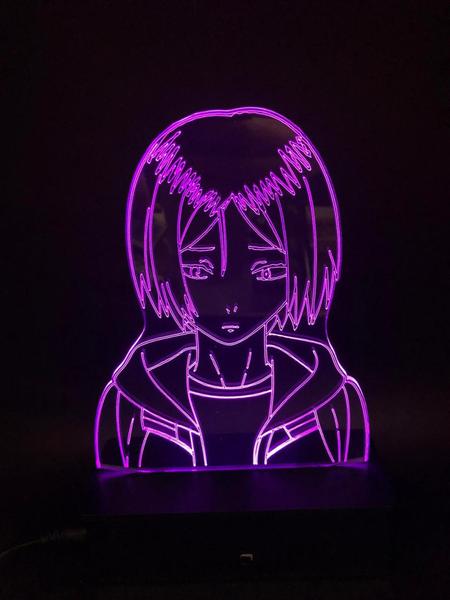 Imagem de Luminária, Led ,Decoração, Kenma Kozume , Abajur, 16 Cores+ Controle, Haikyu!!