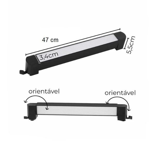 Imagem de Luminária Led Difusa Linear para Trilho 30w Preto