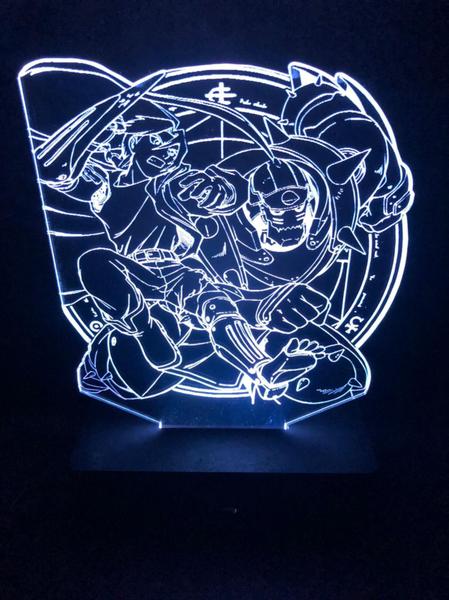 Imagem de Luminária Led , Edward Elric E Alphonse, 16 Cores Controle, Decoração