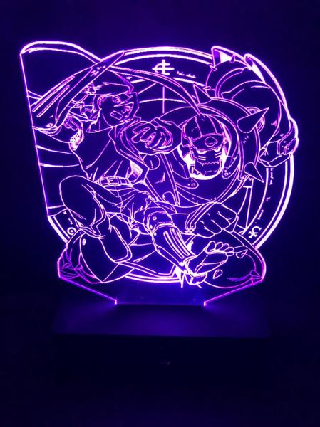 Imagem de Luminária Led , Edward Elric E Alphonse, 16 Cores Controle, Decoração