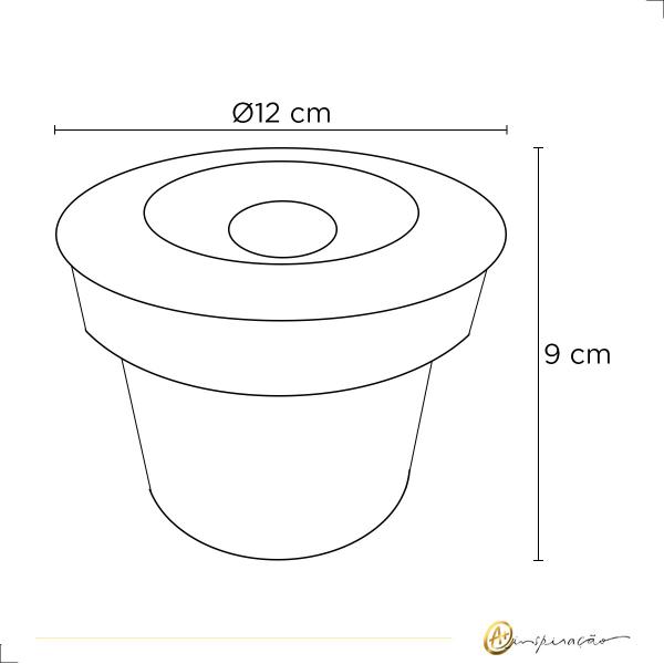 Imagem de Luminária LED Embutido De Solo 12W 4000K Bivolt IP67  LM2100