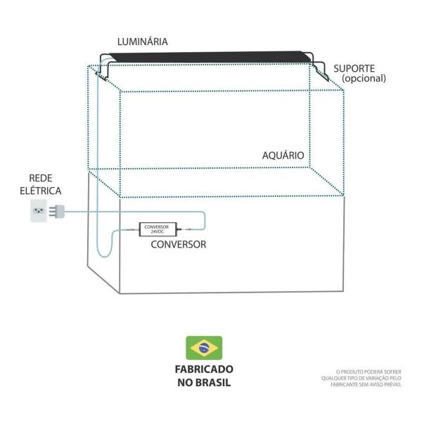 Imagem de Luminária LED ForFish 80W p/ Aquários Marinhos de 95 a 137cm