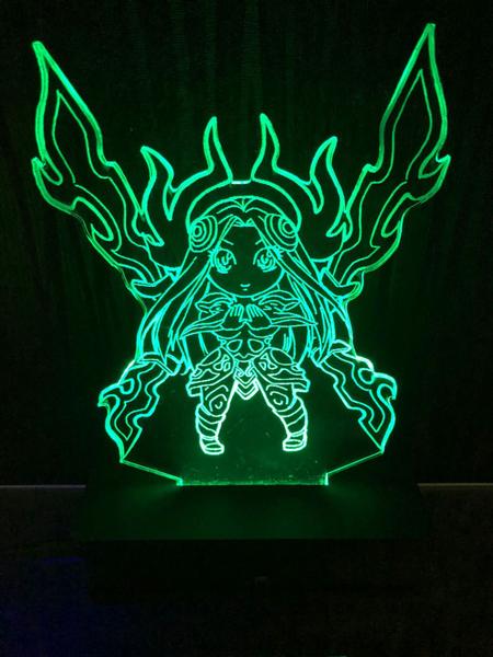 Imagem de Luminária Led, Irelia, League Of Legends, 16 Cores+controle, Decoração