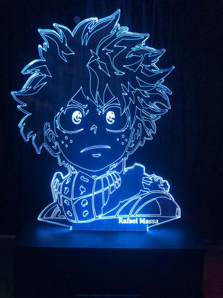 Imagem de Luminaria Led, Izuku Midoriya, 16 Cores, Boku No Hero Academia, Anime, Decoração