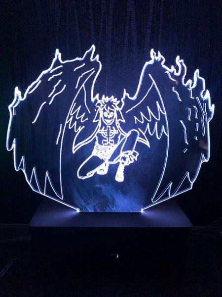 Imagem de Luminária Led, Marco The Phoenix , 16 Cores, One Piece, Abajur