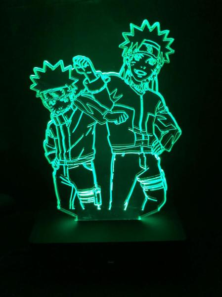 Imagem de Luminária Led, Naruto, Abajur, Presente, Decoração, Anime, 16 cores