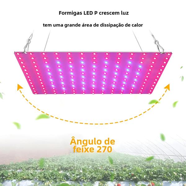 Imagem de Luminária LED para Crescimento de Plantas 1000W/2000W - Espectro Completo - Ideal para Hidroponia