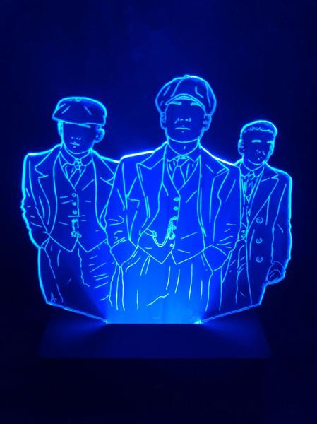 Imagem de Luminária Led, Peaky Blinders, Série, Decoração, 16 Cores, Abajur