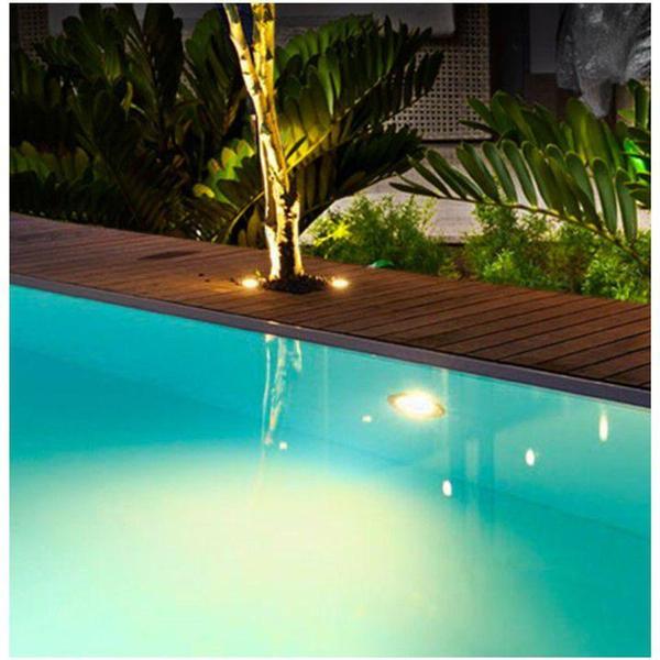 Imagem de Luminária LED Piscina Branca 80mm Rosca 1/2  9w 3000K 50015 - Iluctron