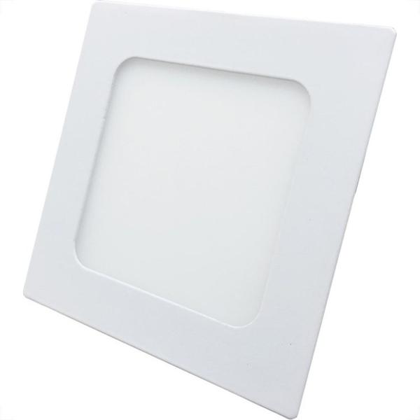 Imagem de Luminaria Led Plafon Perkon Embutir Quadrado 06W 3000K 12Cm 1213