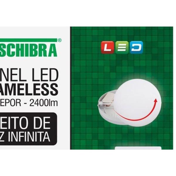 Imagem de Luminaria Led Plafon Taschibra Frameless Borda Infinita Externo Redondo 24W 3000K 17Cm