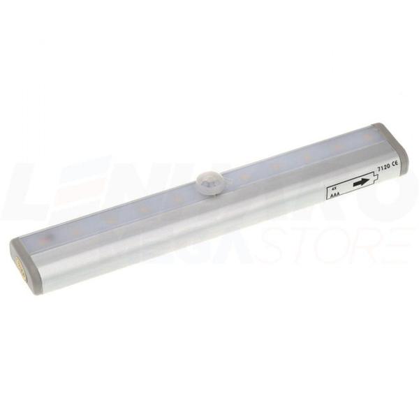 Imagem de Luminária LED s/ Fio Sensor de Luminosidade e Presença p/ Cozinhas, Armários, Gavetas - 19 cm - Branco Frio - LMS-LS3201