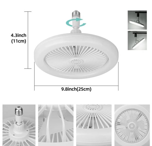 Luminária Led Ventilador teto Silencioso e confortavel - craus