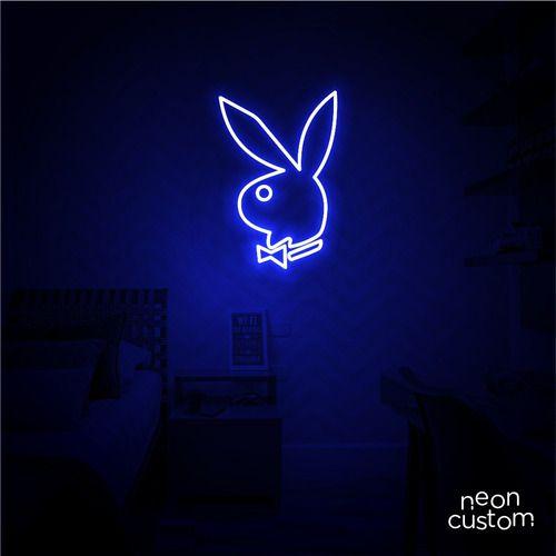 Imagem de luminaria letreiro Neon Led Play Boy 100x65 luminoso decoração p/ selfie