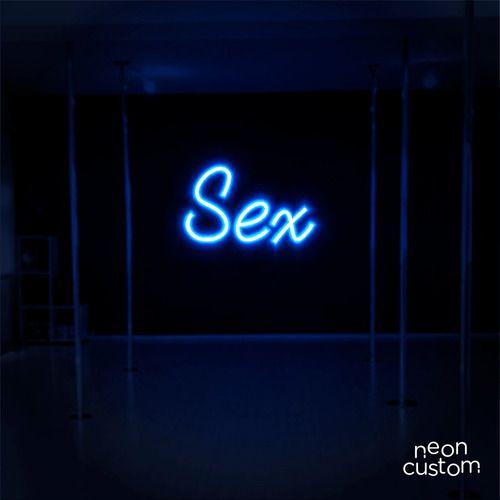 Imagem de luminaria letreiro Neon Led Sex  80x50 luminoso decoração p/ selfie