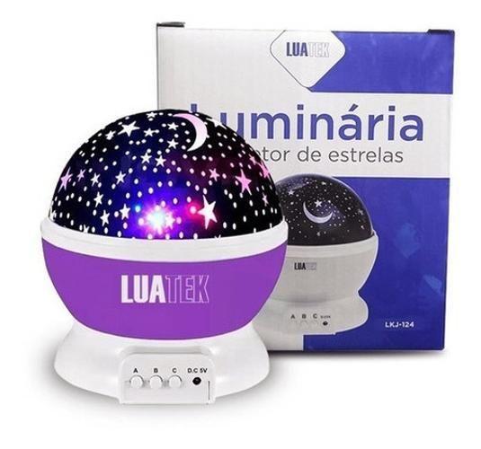 Imagem de Luminária Lua Projetor Abajur Infantil360 Galáxia