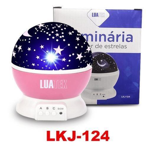 Imagem de Luminária Lua Projetor Abajur Infantil360 Galáxia