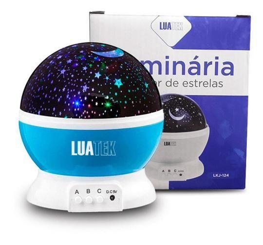 Imagem de Luminária Lua Projetor Abajur Infantil360 Galáxia