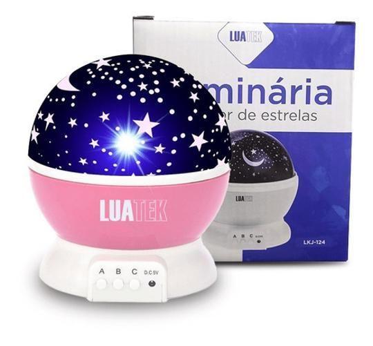 Imagem de Luminária Lua Projetor Abajur Infantil360 Galáxia