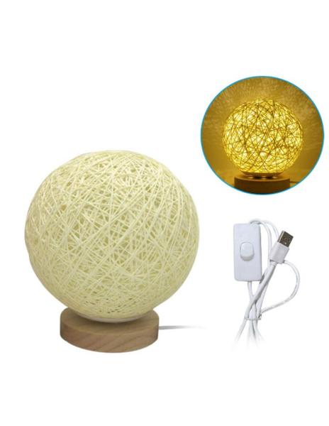 Imagem de Luminária Lunar Noturna Leds Usb Bivolt Beige Fix