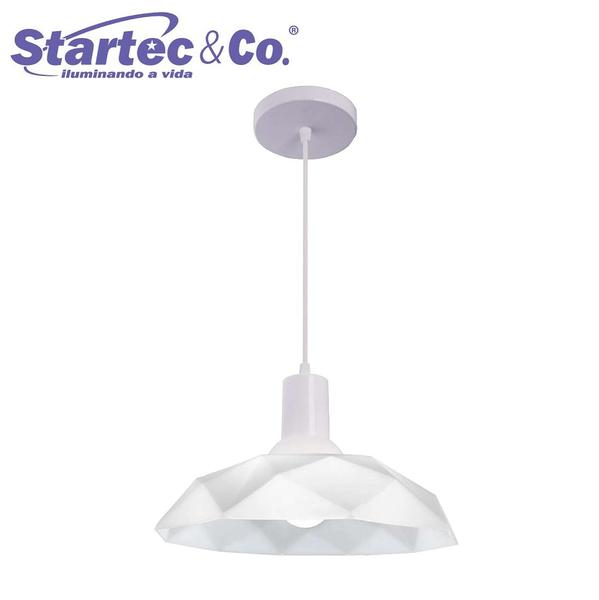 Imagem de Luminaria Lustre Pendente Sides M3 1XE27 Branco Startec