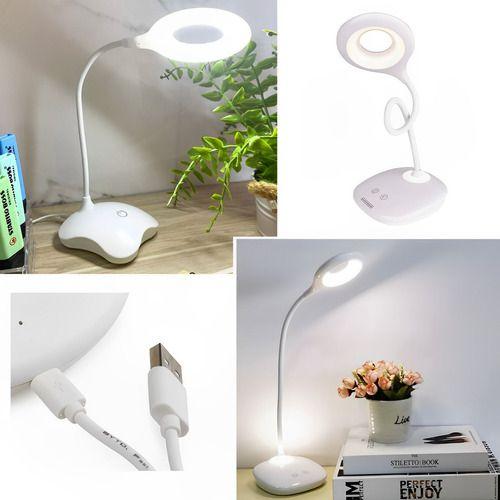 Luminária Mesa 14 Led Articulável Pilha E Usb Touch Portátil - Dx Imagem de Luminária Mesa 14 Led Articulável Pilha E Usb Touch Portátil