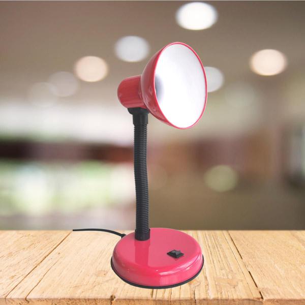 Imagem de Luminária Mesa Abajur 35cm Articulada Flexível + Lâmpada LED PT-06