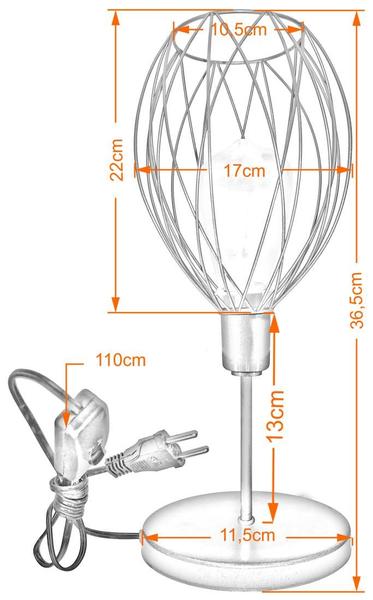 Imagem de Luminária Mesa Abajur Mini Aramado Nest P/Decorar